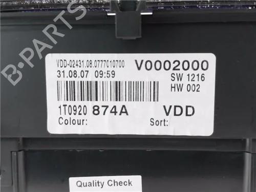 Instrument cluster VW TOURAN (1T1, 1T2) 2.0 TDI | BP23442396C47 
