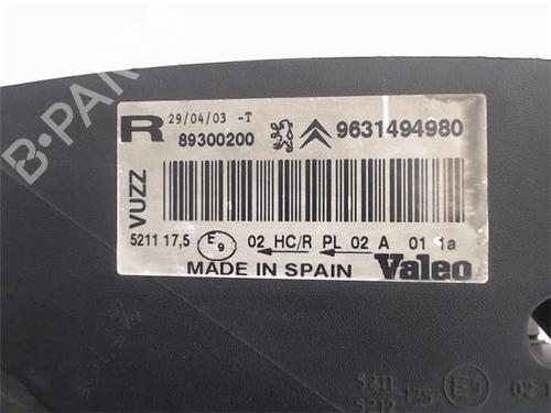 Right headlight CITROËN XSARA PICASSO (N68) 2.0 HDi | BP17329242C29 
