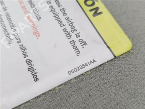 Right sun visor CHRYSLER VOYAGER IV (RG, RS) | BP30182959I2