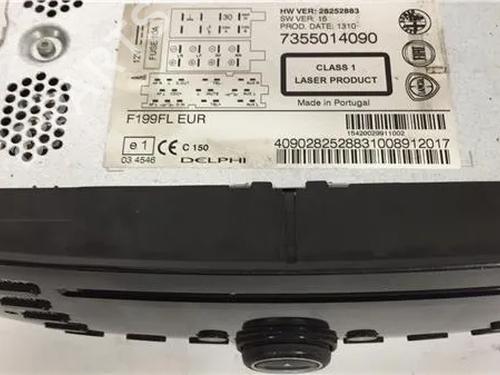 Radio FIAT PUNTO EVO (199_) 1.3 D Multijet (199AXC1A, 199BXC1A, 199AXT1A, 199BXT1A) | BP9635507E6 