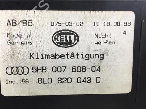 AC Styreenhet / Manøvreringsenhet AUDI A3 (8L1) 1.9 TDI | BP9635865I5 