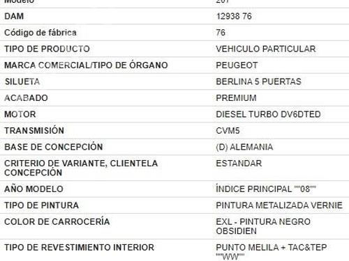Glove box PEUGEOT 207 (WA_, WC_) 1.6 HDi | BP32273921C95 