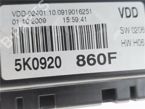 Instrument cluster VW GOLF VI (5K1) 1.4 | BP32163891C47  - Image 6