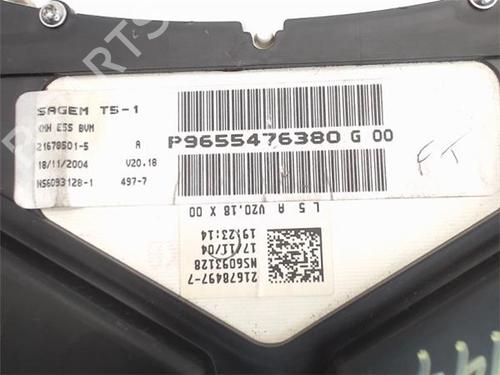 Instrument cluster PEUGEOT 307 (3A/C) 1.6 16V | BP15898294C47 