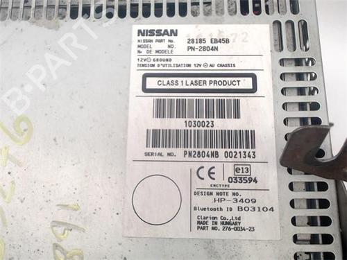 Radio NISSAN NAVARA NP300 (D40) 2.5 dCi | BP22632498E6 