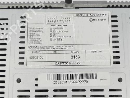 Radio CHEVROLET SPARK (M300)  | BP23392318E6 