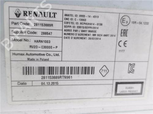 Radio DACIA SANDERO II 1.2 | BP34541334E6  - Image 7