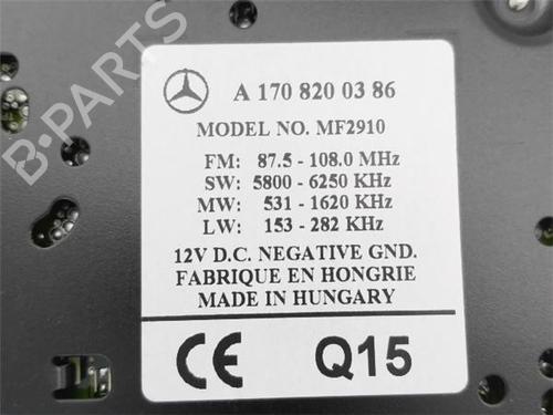 Radio MERCEDES-BENZ A-CLASS (W168)  | BP22633150E6 
