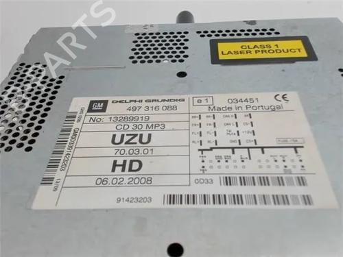 Radio OPEL CORSA D (S07) 1.0 (L08, L68) | BP10930574E6 