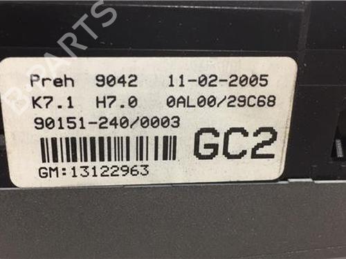 Climate control OPEL ASTRA H (A04) 1.8 (L48) | BP9635867I5 
