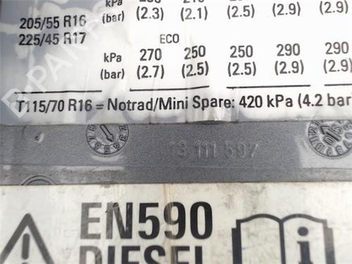 Fuel flap OPEL ASTRA H (A04) 1.9 CDTI 16V (L48) | BP17322395C131 
