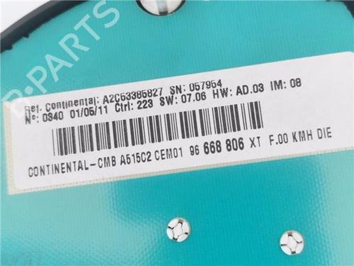 Instrument cluster CITROËN C3 II (SC_) 1.4 HDi 70 (SC8HZC, SC8HR0, SC8HP4) | BP38253471C47 - Image 7