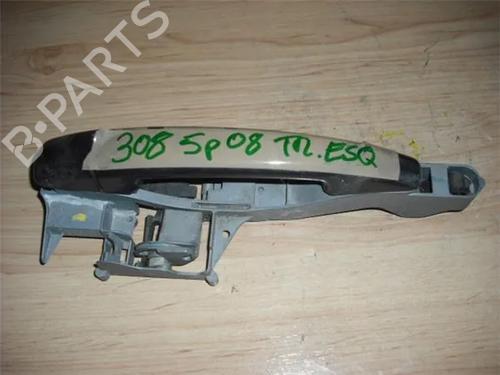 Used Rear left exterior door handle PEUGEOT 308 I (4A_, 4C_) 1.6 16V (120 hp) 14337246
