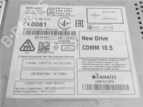 Radio RENAULT MEGANE III Grandtour (KZ0/1) 1.5 dCi (KZ09, KZ0D, KZ1G, KZ29, KZ14, KZ1W, KZ10, KZ1F,... | BP29251284E6 