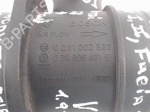 Mass air flow sensor SEAT ALHAMBRA (7V8, 7V9)  | BP12597255M95 