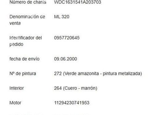 Left headlight MERCEDES-BENZ M-CLASS (W163) ML 320 (163.154) | BP36778134C28  - Image 16