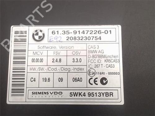Comfort control module BMW 3 Coupe (E92)  | BP13050651M56 