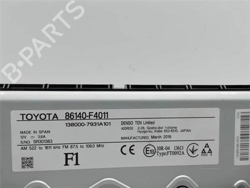 Radio TOYOTA C-HR (_X1_)  | BP10295244E6 