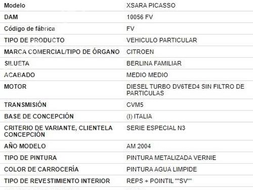 Fuse box CITROËN XSARA PICASSO (N68)  | BP28825538E1 