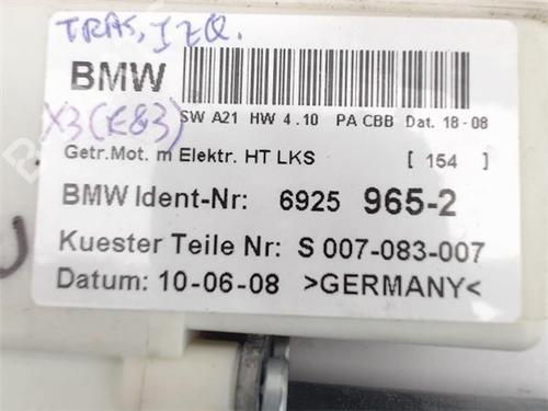 Left rear window motor BMW X3 (E83)  | BP14343264E23 