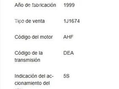 Used Parts VW GOLF IV (1J1) 1.9 TDI 4555234