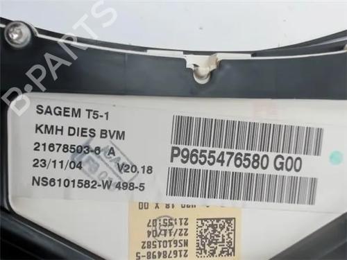 Instrument cluster PEUGEOT 307 SW (3H) 1.6 HDI 110 | BP10903059C47 