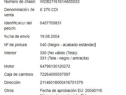 Left sun visor MERCEDES-BENZ E-CLASS (W211) E 270 CDI (211.016) | BP32450911I1 