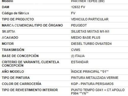 Midtkonsoll PEUGEOT PARTNER Tepee 1.6 HDi 16V | BP32451051I22 