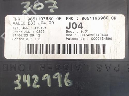 Electronic module PEUGEOT 307 SW (3H) 2.0 HDI 90 | BP15831915M83 
