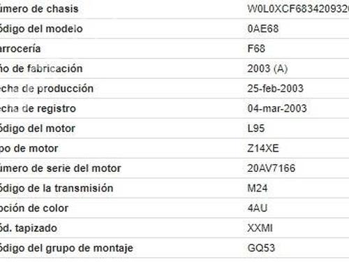 Left taillight OPEL CORSA C (X01)  | BP24870097C34 