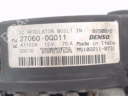 Alternator TOYOTA AYGO (_B1_)  | BP25934021M7 