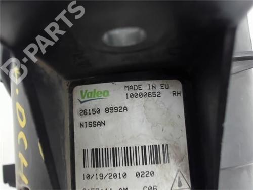 Højre Foran Tågelygte NISSAN QASHQAI / QASHQAI +2 I (J10, NJ10, JJ10E) 1.5 dCi | BP10166138C31 