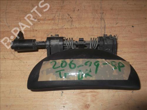 Used Rear right exterior door handle PEUGEOT 206 Hatchback (2A/C) 1.9 D (69 hp) 14336527