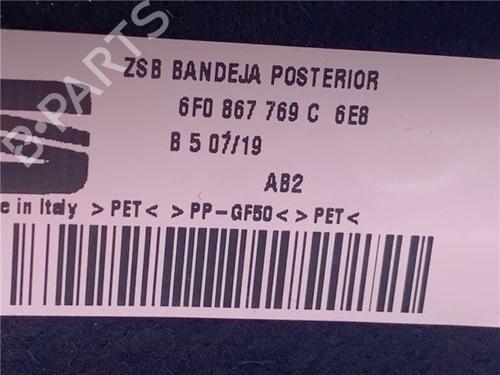 Rear parcel shelf SEAT IBIZA V (KJ1, KJG) 1.0 TSI | BP30183035C85 