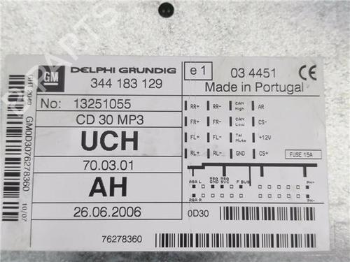 Radio OPEL ASTRA H GTC (A04)  | BP23169105E6 
