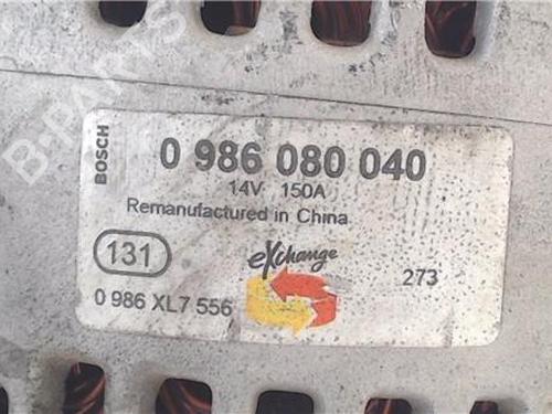 Generator MERCEDES-BENZ A-CLASS (W169) A 160 CDI (169.006, 169.306) | BP30981155M7 