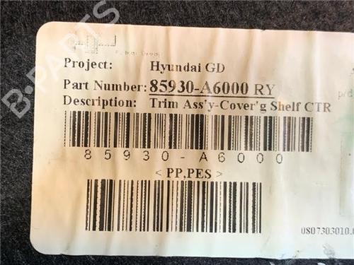 Hattehylde HYUNDAI i30 (GD) 1.4 | BP36050850C85  - Image 10