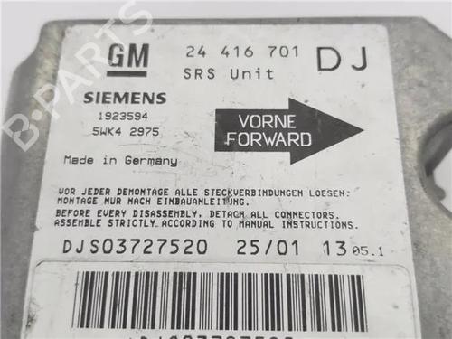 ECU airbags OPEL VECTRA B (J96) 2.2 DTI 16V (F19) | BP27567561M53 