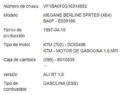 Front wiper motor RENAULT MEGANE I (BA0/1_) 1.6 e (BA0F, BA0S) | BP30135437M29