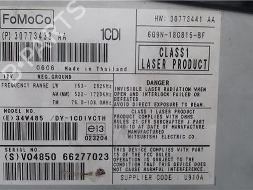 Radio VOLVO S80 II (124) 2.5 T | BP21359888E6 