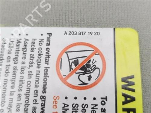 Right sun visor CHRYSLER VOYAGER IV (RG, RS) | BP30182959I2