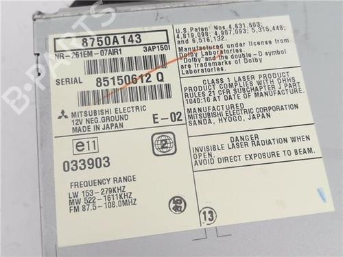 Radio MITSUBISHI LANCER VIII (CY_A, CZ_A) 2.0 DI-D (CY8A) | BP33220396E6 - Image 7