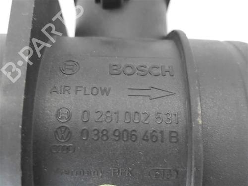 Mass air flow sensor VW GOLF PLUS V (5M1, 521) 1.9 TDI | BP22632657M95 
