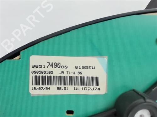 Instrument cluster PEUGEOT 206 Hatchback (2A/C) 1.4 HDi eco 70 | BP11083513C47 