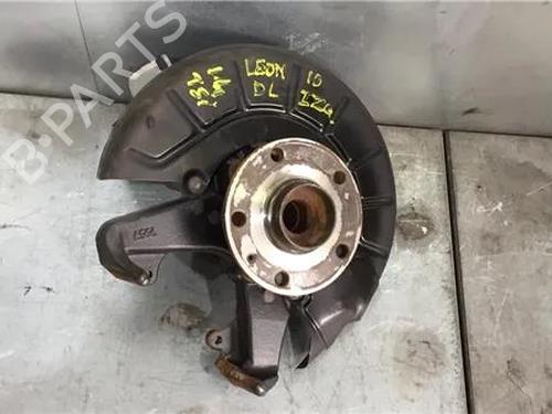 Used Left front steering knuckle SEAT LEON (1P1) 1.4 TSI (125 hp) 14338798