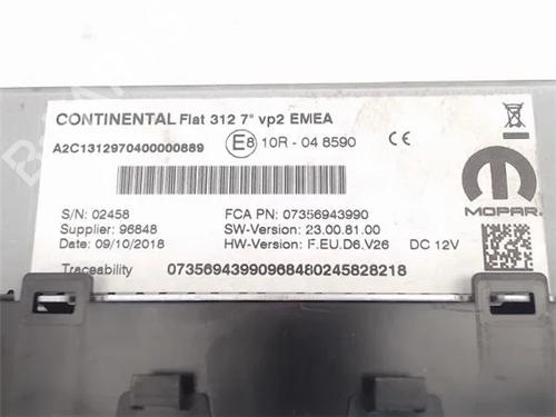 Radio FIAT 500 (312_) 1.2 (312AXA1A) | BP17735396E6 