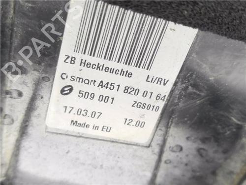 Left taillight SMART FORTWO Cabrio (451) 1.0 (451.431, 451.480) | BP29277336C34 - Image 7