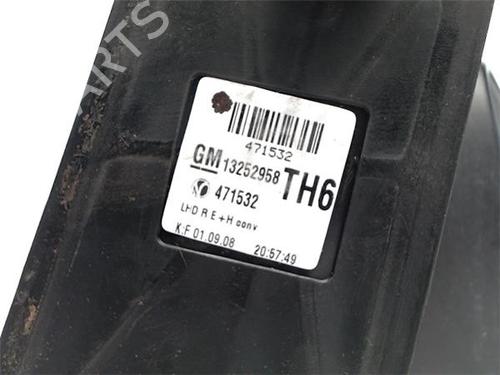 Right mirror OPEL ZAFIRA / ZAFIRA FAMILY B (A05) 1.6 (M75) | BP11935662C27 