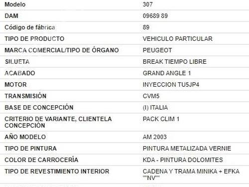 Left front window switch PEUGEOT 307 SW (3H) 1.6 16V | BP30135406I27 