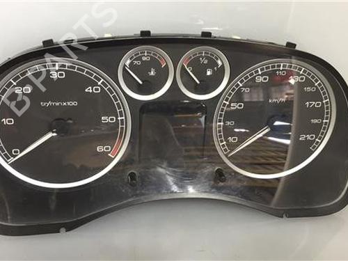 Used Instrument cluster PEUGEOT 307 (3A/C) 1.6 HDi (90 hp) 9683559